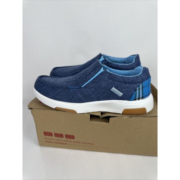 OrthoComfoot Womens Size 9 (EU 40) Blue Slip On Orthotic Walking Shoes - Picture 3 of 8